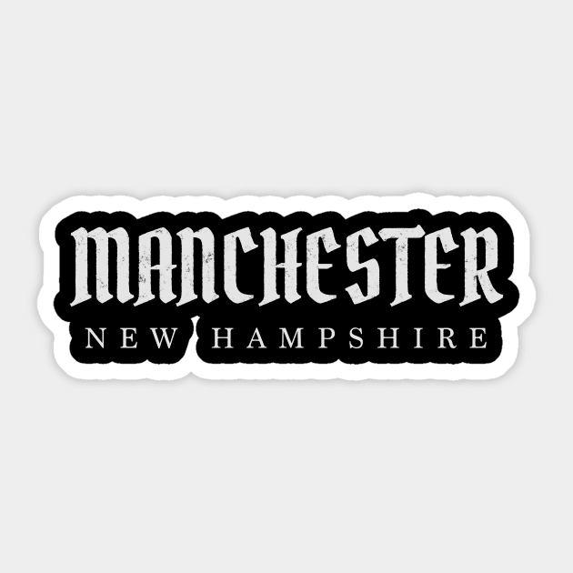 Manchester, New Hampshire Sticker by pxdg